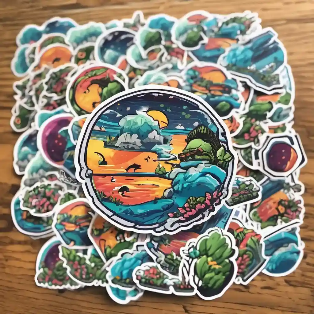 Printed DOUBLE SIDED STICKERS -